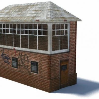 railroad signal box scale model