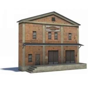 big model railroad warehouse structure - ho scale