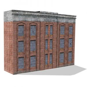 print buildings for extendable railroad back scenes