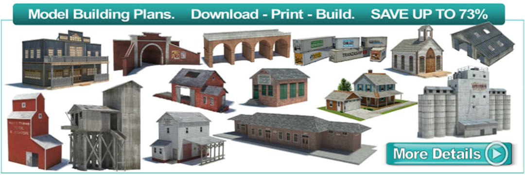 download ho scale model buildings for railroads